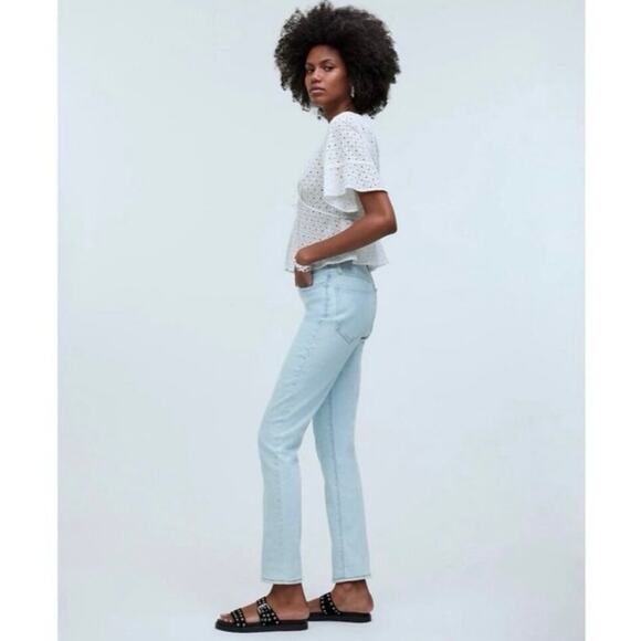 Madewell The Perfect Vintage Jean Light Wash High Rise Straight Leg 26 EUC - Picture 4 of 10